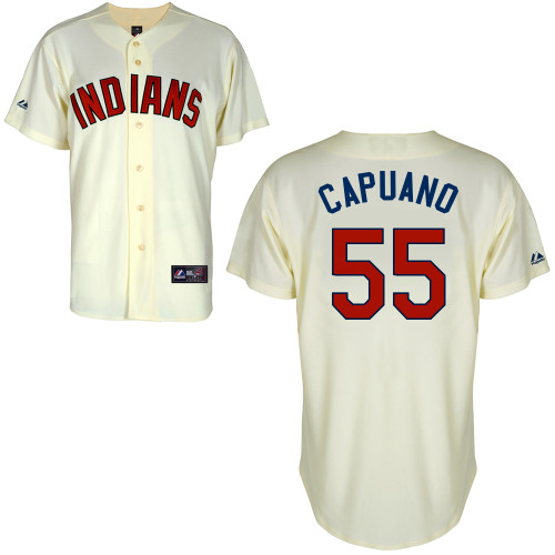Chris Capuano #55 Youth Baseball Jersey-Boston Red Sox Authentic Alternate 2 White Cool Base MLB Jersey
